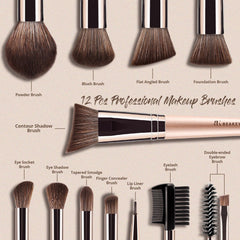 Pinceles BEAKEY veganos para sombras con aplicación suave