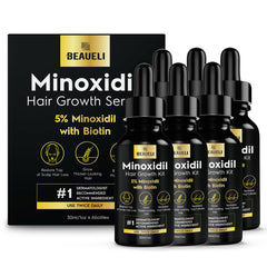 Beaueli minoxidil 5% botella 30ml para crecimiento capilar potencial