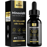 Beaueli Minoxidil 5% para hombres y mujeres, espuma sin perfume para uso diario.