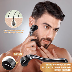 Beauntangly kit crecimiento barba acondicionador: brillo natural y suavidad.
