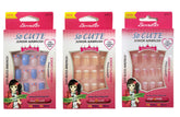 Beautia uñas falsas lindas 3pack con diseños para niñas