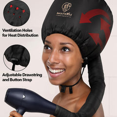 Beauté Seoul Bonete ajuste universal, compatible con la mayoría de secadores.