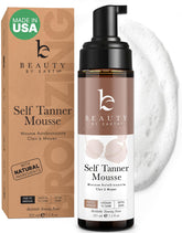 Beauty by Earth autobronceador mousse en botella: color natural para piel clara.