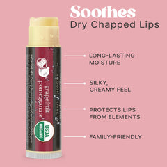 Beauty by Earth bálsamo labial hecho en EE. UU. para labios protegidos