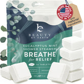 Beauty by Earth bomba de ducha aromaterapia con eucalipto para relajación diaria.