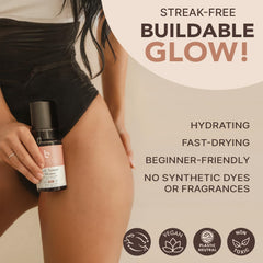 Beauty by Earth Mousse Bronceador acabado sin manchas en piel y ropa