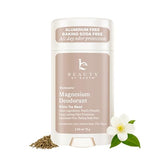 Beauty by Earth desodorante sin aluminio en botella para frescura diaria.