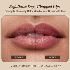 Exfoliante labial frambuesa de Beauty by Earth muestra textura suave y beneficios hidratantes.