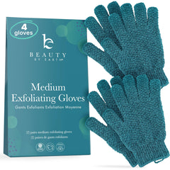 Beauty by Earth guante exfoliante: dos pares para exfoliar suavemente la piel en casa.
