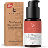Beauty by Earth polvo seco sin aerosol para cabello, frescura y volumen al instante.