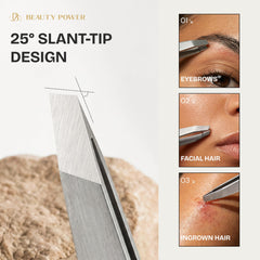Pinzas Beauty Power, diseño ergonómico y mango mate