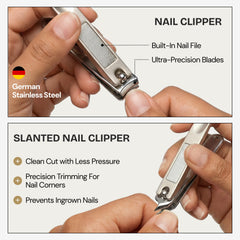 Beauty Power tijeras uñas para cortes nítidos sin deshilachados.