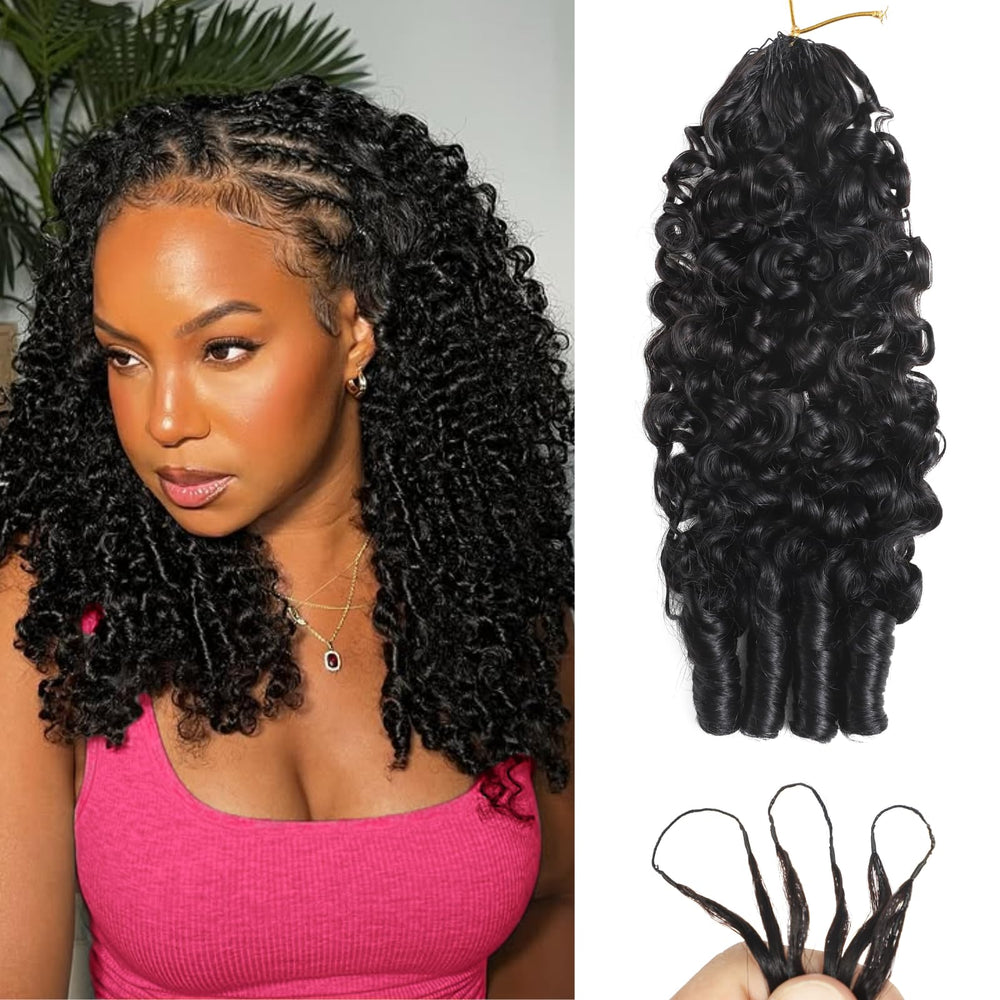 Beauty Queen: rizos Burmese ganchillo 18 pulgadas para volumen natural.