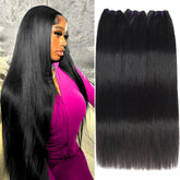 Beauty Queen: paquetes de cabello liso brasileño 20 pulgadas para un aspecto natural