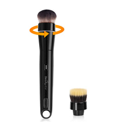 Beauty Star brosse maquillage rotative 360° pour une application rapide et homogène.