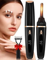 BeautyCurls rizador de pestañas con calor rápido para rizos duraderos.