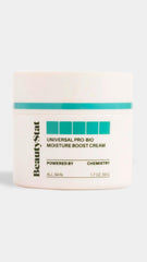 BeautyStat Universal Pro-Bio Moisture Boost Crema, aplicación suave para ritual diario de hidratación.