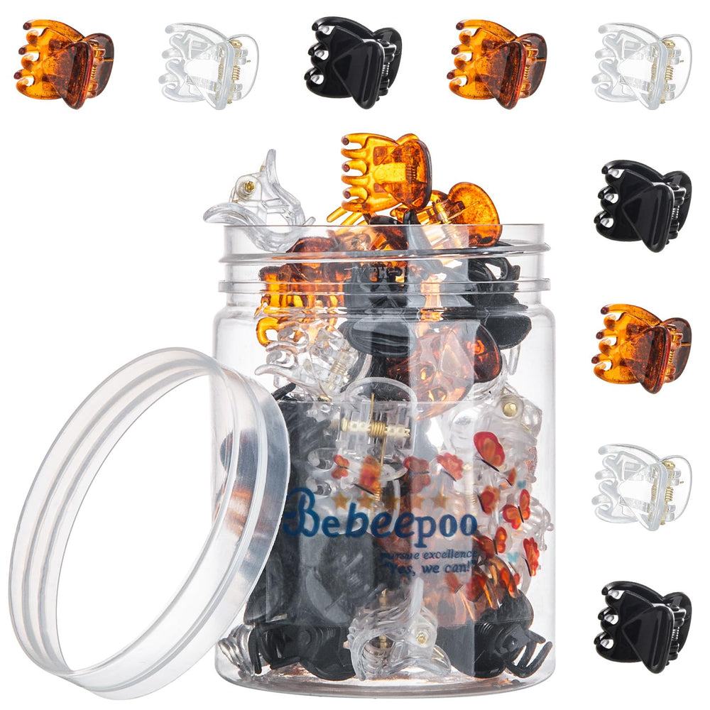 BEBEEPOO Mini Clip tortuga para peinados con agarre estable.