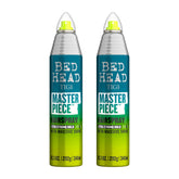Bed Head Masterpiece : flacon spray pour tenue durable et brillance spectaculaire.