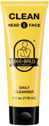Bee Bald CLEAN limpia cabeza y rostro con suavidad y frescura diaria.