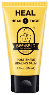 Bee Bald HEAL bálsamo después del afeitado en botella, calma irritación al instante.