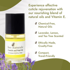 Bee Naturals Quick Fix Oil con aroma a lavanda y limón para una experiencia agradable.