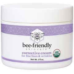 BeeFriendly crema correctora orgánica en envase de 2 oz para hidratación profunda