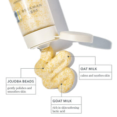 Beekman 1802 perles jojoba gommage visage exfoliation en douceur.