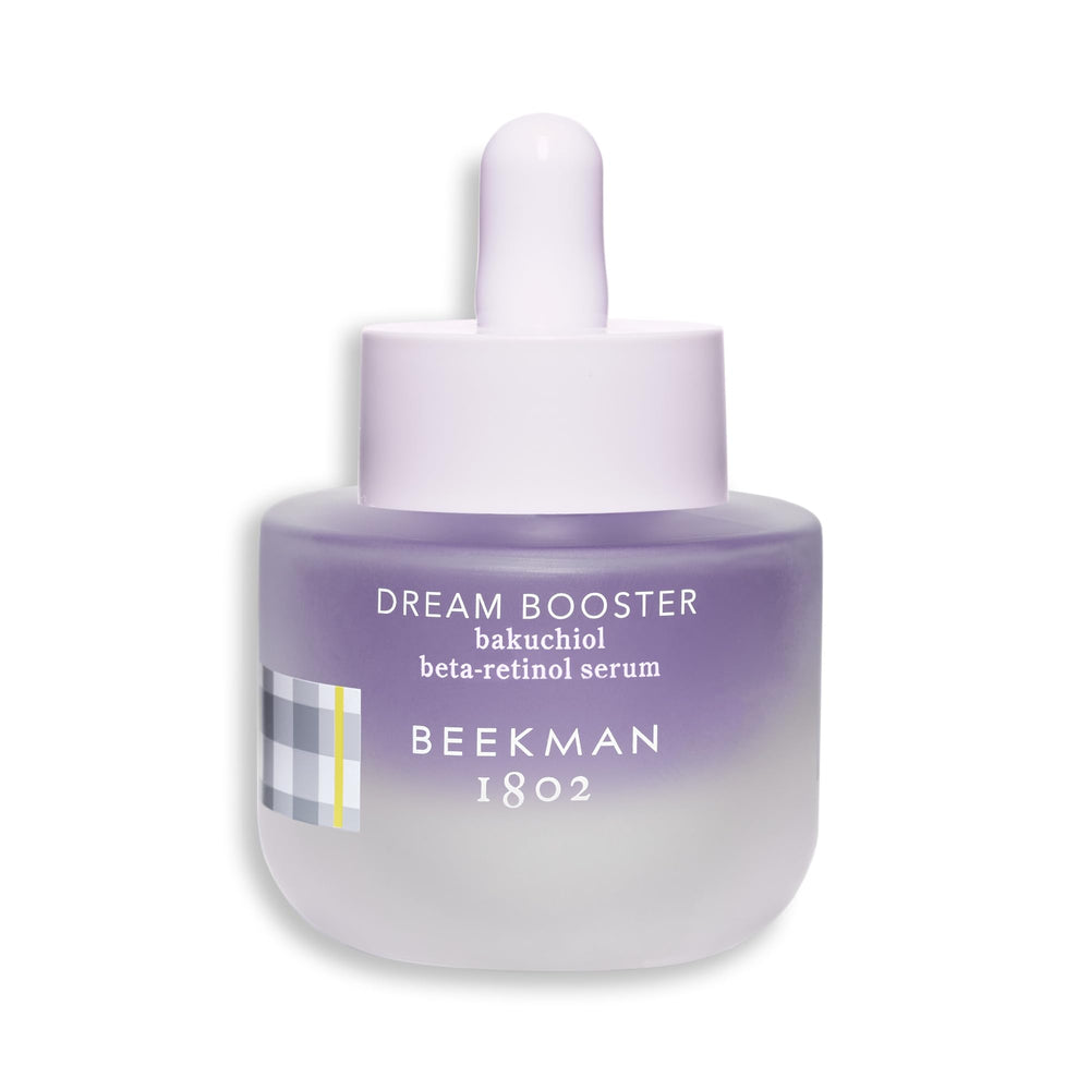 Beekman 1802 Dream Booster Bakuchiol Serum, frasco, mejora textura y minimiza poros.