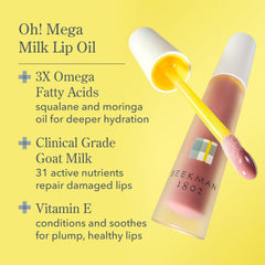 Brillo suave del Aceite labial Oh Mega Milk Lip Oil