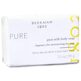 Beekman 1802 Jabón de Leche de Cabra sin fragancia, barra cremosa para piel sensible.