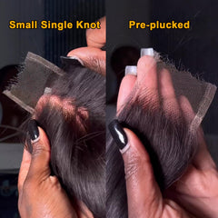 Cabello humano negro natural Beeos con brillo suave y manejable