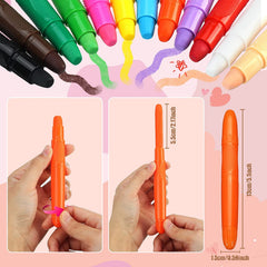 Beesjuy lapices pintura facial 12 colores para trazos precisos.