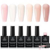 Beetles base de goma gel frascos visibles protegen uñas y facilitan manicura