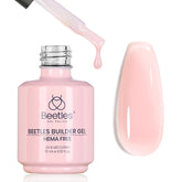Beetles Builder Gel Pristine Grace, botella rosa, fácil de aplicar y acabado liso.