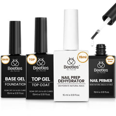 Beetles capa superior gel con brillo duradero para manicura.