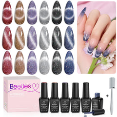 Beetles Cat Eye: efecto ojo de gato con imán para brillo duradero.