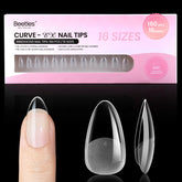 Beetles Curve-EX Almendra Corta: puntas con ajuste perfecto para acabado natural.