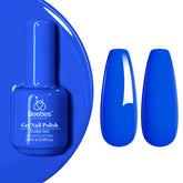 Beetles Gel Polish Azul Eléctrico en botella, color intenso para uñas