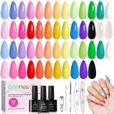 Beetles Gel Polish Doodle Dreams, set 25 colores para uñas vibrantes y duraderas.