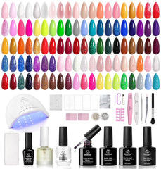 Kit Beetles de esmalte gel con 85 piezas para manicura en casa