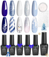 Beetles esmalte gel Navidad conjunto de 5 colores para manicura festiva