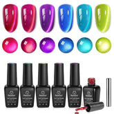 Beetles Esmalte Gel Prisma: efecto ojo de gato frente, brillo duradero.