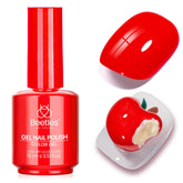 Beetles Esmalte Gel Rojo en botella de 15 ml para manicuras precisas