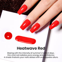 Beetles Esmalte Gel Rojo con pincel, aplicación suave y uniforme