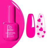 Beetles Gel Rosa Brillo Oscuridad, ideal para fiestas nocturnas.