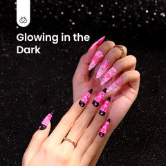Beetles Gel Rosa Neón, efecto lumínico para estilos llamativos.