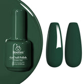 Beetles Esmalte Gel Verde Esmeralda en botella, color duradero para uñas.