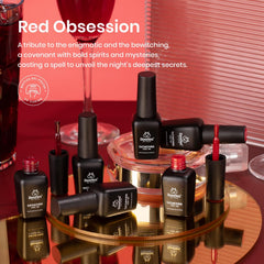 Beetles Esmalte Rojo Shimmer Burdeos: brillo vivo para looks festivos