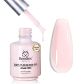 Beetles gel de construcción sin HEMA, botella de 0.5 oz para uñas sensibles.